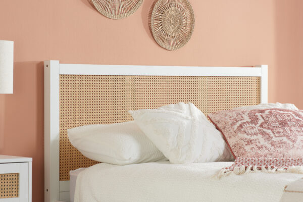 Birlea Croxley White Double Rattan Bed Frame £299 - Image 2