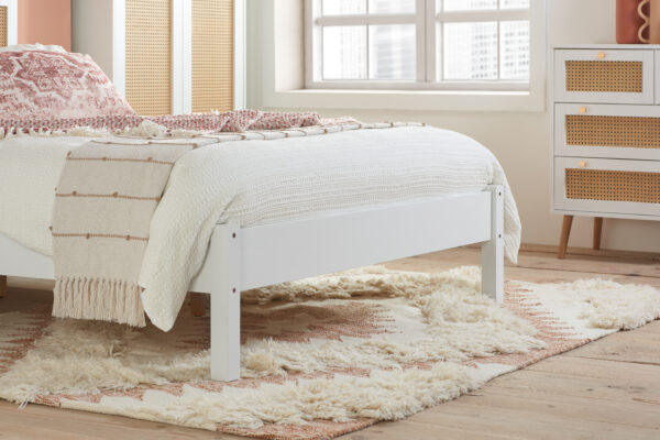 Birlea Croxley White Double Rattan Bed Frame £299 - Image 3