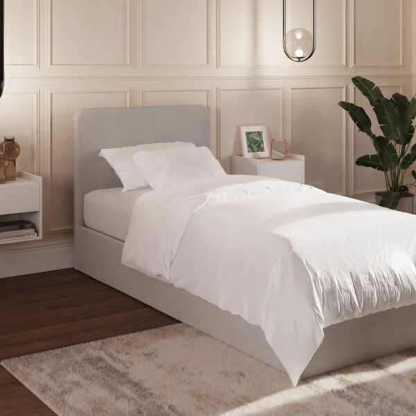 GFW CHISWICK 90CM SINGLE OTTOMAN BED SOFT GREY £289