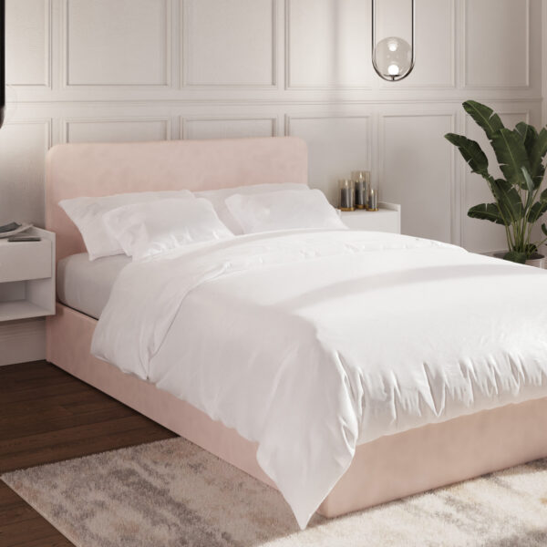 GFW CHISWICK 135CM DOUBLE OTTOMAN BED SOFT PINK £329