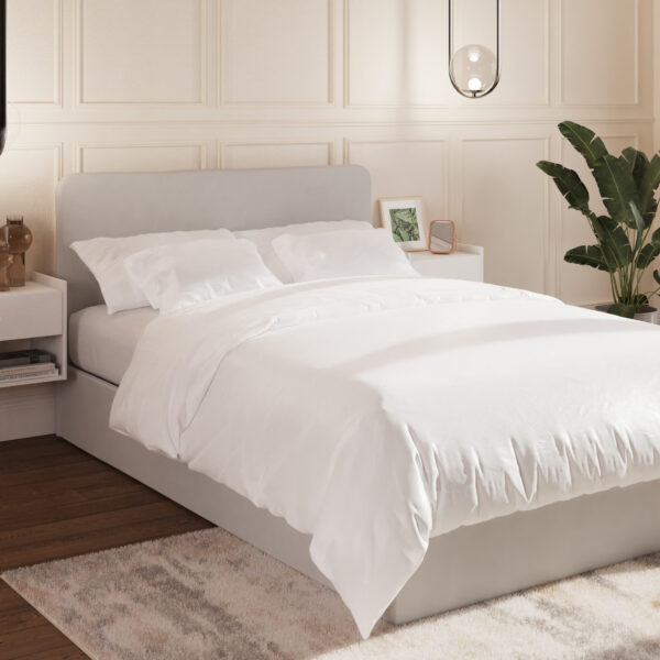 GFW CHISWICK 150CM KING SIZE OTTOMAN BED SOFT GREY £349