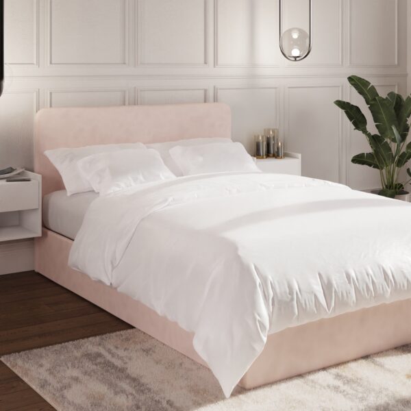 GFW CHISWICK 120CM SMALL DOUBLE OTTOMAN BED SOFT PINK £329