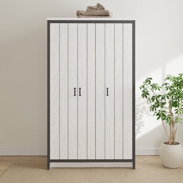BOSTON 3 DOOR WARDROBE WHITE £249