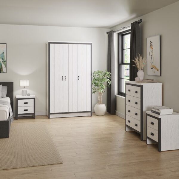 BOSTON 2 DOOR WARDROBE WHITE £179 - Image 2