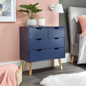 GFW NYBORG 2+2 DRAWER CHEST NIGHTSHADOW BLUE £109