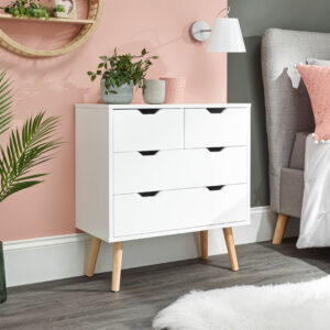 GFW NYBORG 2+2 DRAWER CHEST WHITE £109