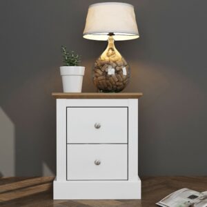 Devon White Bedside Cabinet £79