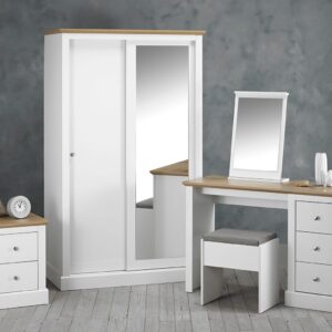 Devon White Double Sliding Wardrobe £379