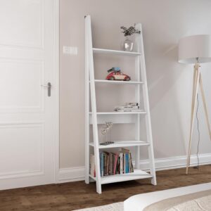 Tiva White Ladder Bookcase £89