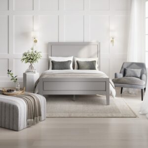 Bay Grey Double Wooden Bed Frame £169
